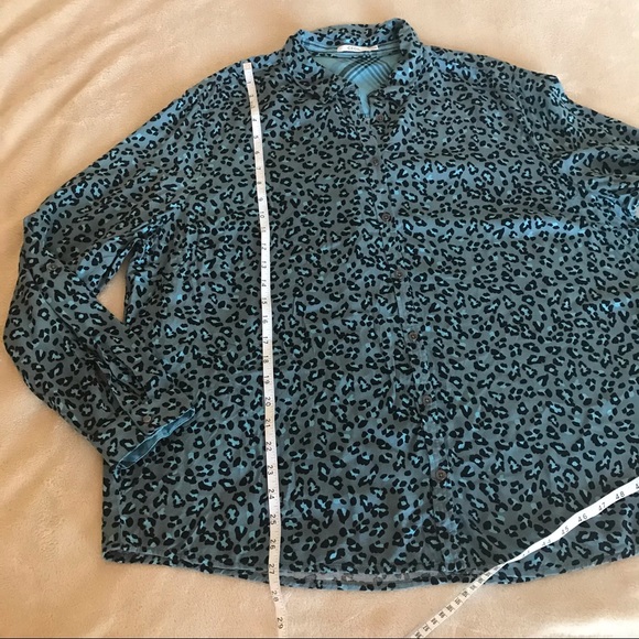 Cecil Leopard Print Button Down Top - Size XXL - Picture 8 of 10